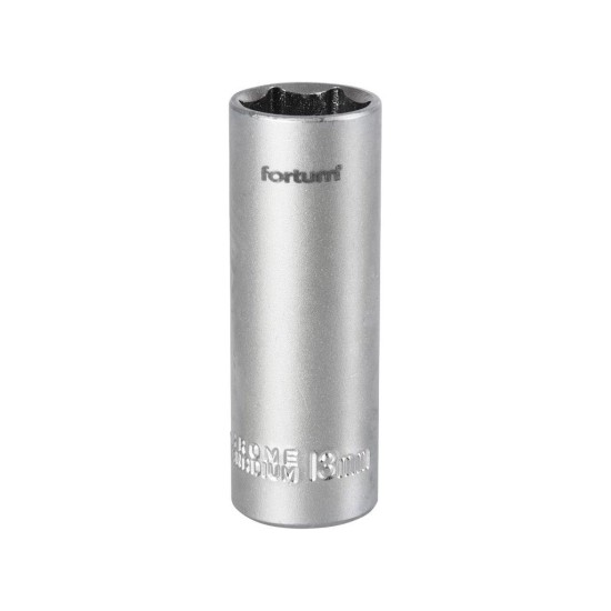 Predĺžený nástrčný kľúč, 1/4', 13mm, D 50mm, 61CrV5, FORTUM Predĺžený nástrčný kľúč, 1/4', 13mm, D 50mm, 61CrV5, FORTUM