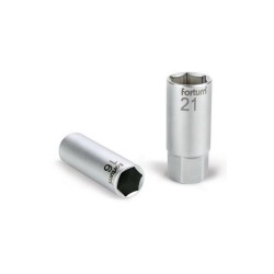 Nástrčný kľúč na zapaľovacie sviečky, 1/2', 16mm, D 65mm, 61CrV5, FORTUM Nástrčný kľúč na zapaľovacie sviečky, 1/2', 16mm, D 65mm, 61CrV5, FORTUM
