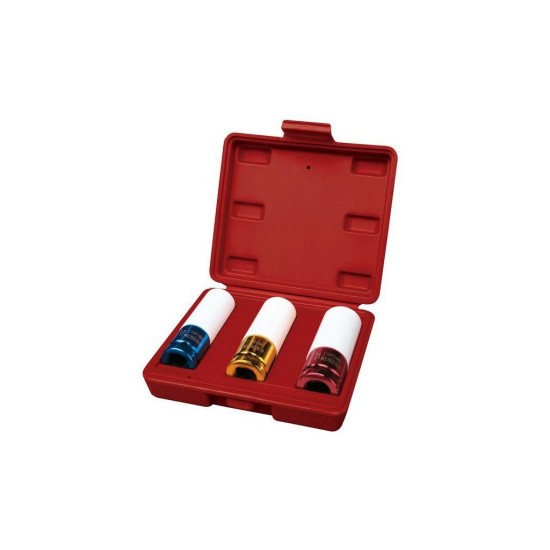 Rázové nástrčné uťahováky, sada 3, 1/2