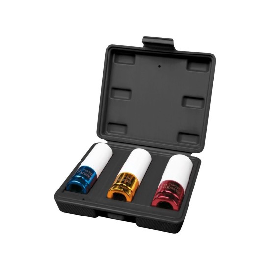 Rázové nástrčné uťahováky, sada 3, 1/2