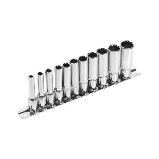 Predĺžené nástrčné kľúče, MULTILOCK, sada 11ks, 1/4", CrV, EXTOL PREMIUM Predĺžené nástrčné kľúče, MULTILOCK, sada 11ks, 1/4", CrV, EXTOL PREMIUM