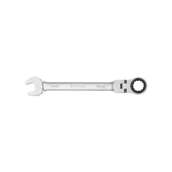 Račňový kľúč s kĺbom, 72 zubov, 12mm, L 174mm, CrV/S2, FORTUM