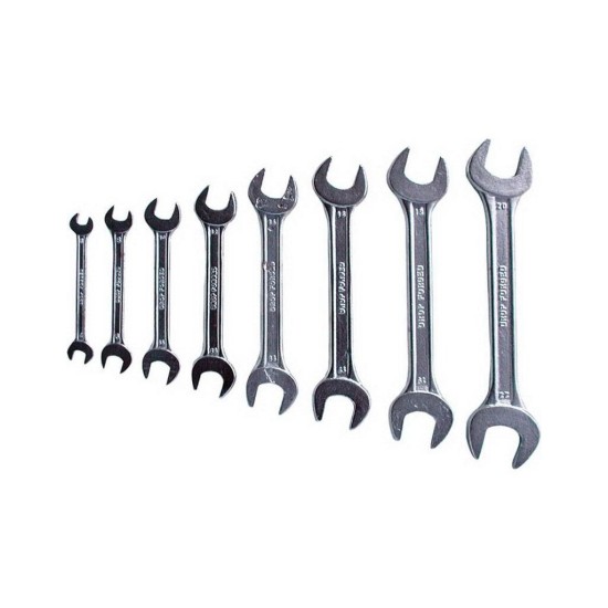 Ploché kľúče, sada 8 ks, 6-22 mm, W.S., EXTOL CRAFT Ploché kľúče, sada 8 ks, 6-22 mm, W.S., EXTOL CRAFT