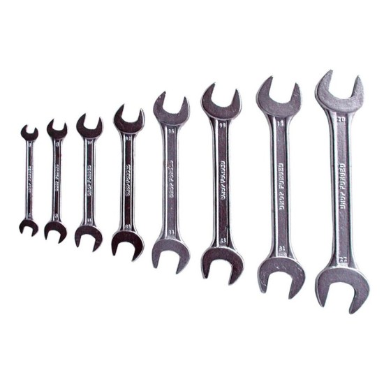 Ploché kľúče, sada 8 ks, 6-22 mm, W.S., EXTOL CRAFT Ploché kľúče, sada 8 ks, 6-22 mm, W.S., EXTOL CRAFT