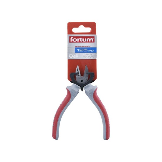 Bočné kliešte na elektroniku, 125mm, 61CrV5, FORTUM