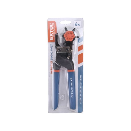 Kovové dierovacie kliešte, 2-2,5-3-3,5-4-4,5mm, EXTOL PREMIUM