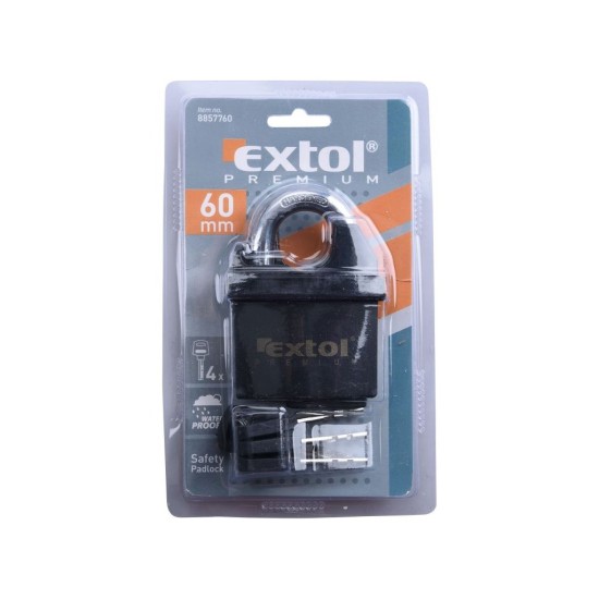 Vodotesný bezpečnostný visiaci zámok, 60 mm, EXTOL PREMIUM Vodotesný bezpečnostný visiaci zámok, 60 mm, EXTOL PREMIUM