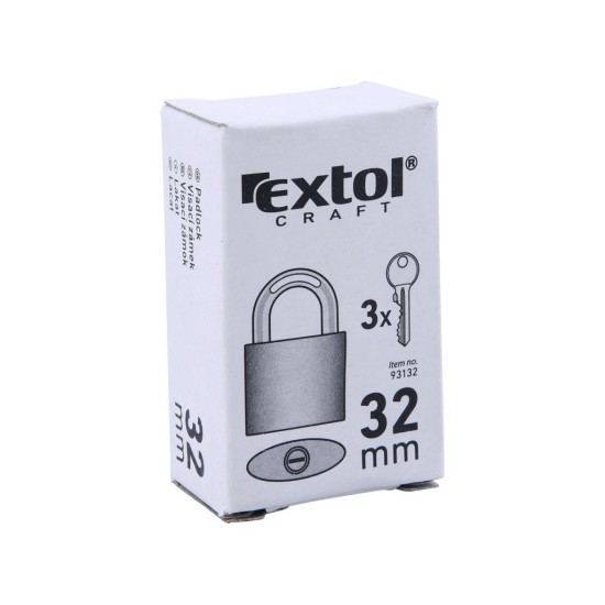 Liatinový visiaci zámok, 32mm, EXTOL CRAFT Liatinový visiaci zámok, 32mm, EXTOL CRAFT