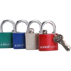 Liatinový visiaci zámok, 25mm, farebný, EXTOL CRAFT
