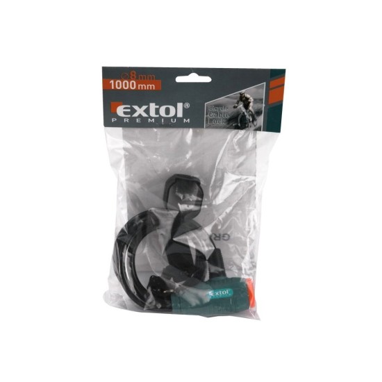 Zámok na bicykel - lankový, 8x1000mm, EXTOL PREMIUM Zámok na bicykel - lankový, 8x1000mm, EXTOL PREMIUM