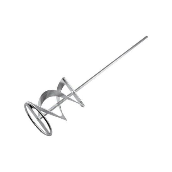 Špirálové vŕtacie miešadlo, šesťhranná rukoväť, pozinkované, 80x400mm