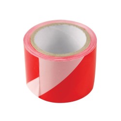 Výstražná páska červeno-biela, 75mm x 100m, PE, EXTOL CRAFT