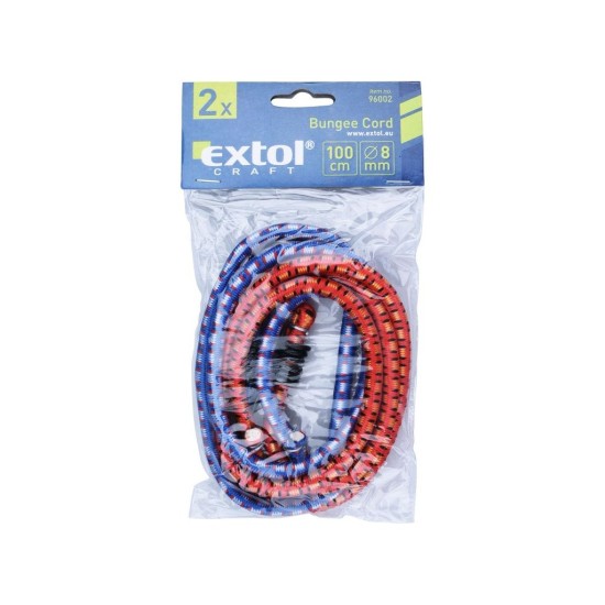 Upevňovacie gumy, balenie 2ks, 100cmx8mm, EXTOL CRAFT Upevňovacie gumy, balenie 2ks, 100cmx8mm, EXTOL CRAFT
