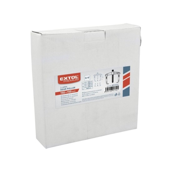 Dvojramenný sťahovák, kovaný, rozpätie 150, hĺbka 150mm, EXTOL PREMIUM