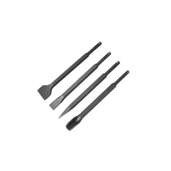 Sekáče SDS PLUS, sada 4ks, ploché 20x250mm, ploché 40x250mm, špicaté 250mm, drážkovanie 250mm, EXTOL CRAFT Sekáče SDS PLUS, sada 4ks, ploché 20x250mm, ploché 40x250mm, špicaté 250mm, drážkovanie 250mm, EXTOL CRAFT