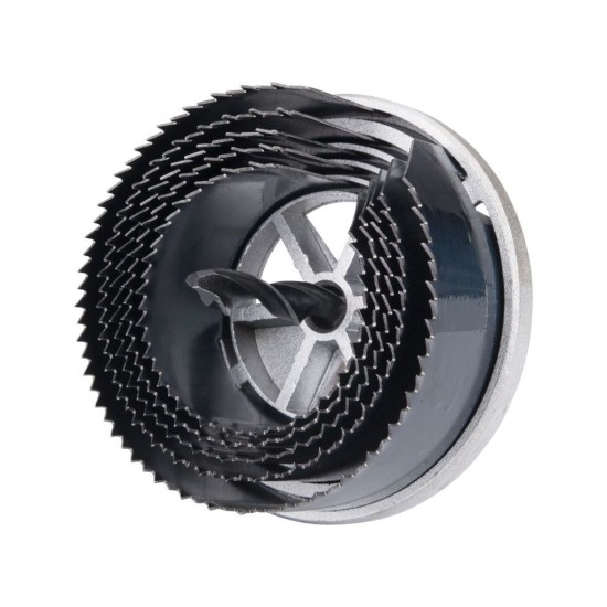 Vrták do dreva alebo sadrokartónu, 5 priemerov: 60-67-74-81-95mm, hĺbka vŕtania do 38mm, kalené zuby, EXTOL CRAFT Vrták do dreva alebo sadrokartónu, 5 priemerov: 60-67-74-81-95mm, hĺbka vŕtania do 38mm, kalené zuby, EXTOL CRAFT