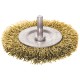 Kruhová kefa, Ø 75 mm, vlnitý drôt S 0,3 mm, stopka 6 mm, EXTOL CRAFT