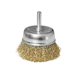 Nádoba na kefu, Ø 63 mm, vlnitý drôt S 0,3 mm, stopka 6 mm, EXTOL CRAFT Nádoba na kefu, Ø 63 mm, vlnitý drôt S 0,3 mm, stopka 6 mm, EXTOL CRAFT