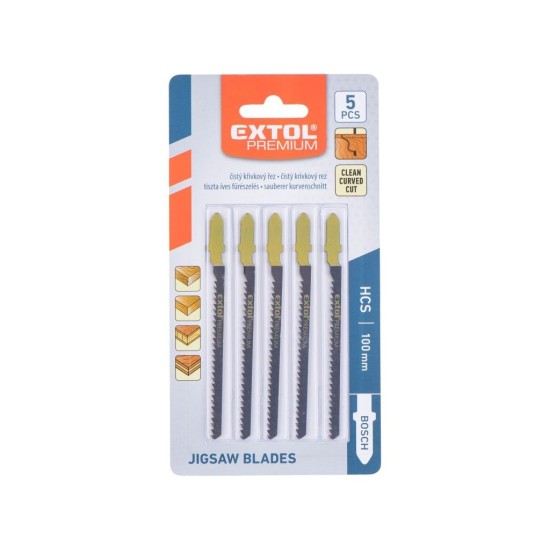 Pílové kotúče rovné 5ks, 75x2,5mm, rukoväť BOSCH, HCS, EXTOL PREMIUM