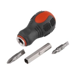 Skrutkovač 4v1, PH1, PH2, (-) 4, 5.5mm, CrV, EXTOL PREMIUM