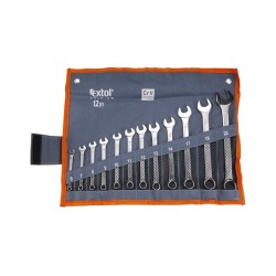 Ploché kľúče, sada 12ks, 6-22mm, CrV, EXTOL PREMIUM
