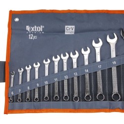 Ploché kľúče, sada 12ks, 6-22mm, CrV, EXTOL PREMIUM Ploché kľúče, sada 12ks, 6-22mm, CrV, EXTOL PREMIUM