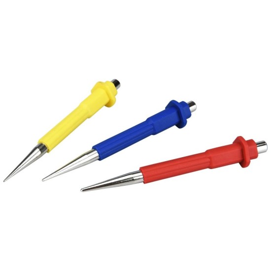 Dierovače, sada 3ks, 0.8, 1.5, 2.5mm, dĺžka 125mm, CrV, EXTOL PREMIUM