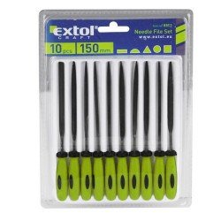 Ihlové pilníky s plastovou rukoväťou, sada 10 ks, EXTOL CRAFT Ihlové pilníky s plastovou rukoväťou, sada 10 ks, EXTOL CRAFT