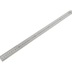 Oceľové pravítko z nehrdzavejúcej ocele, 50cm