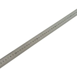 Oceľové pravítko z nehrdzavejúcej ocele, 50cm