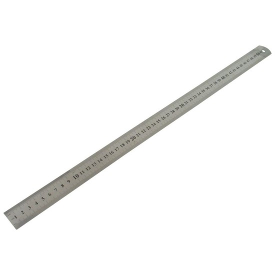 Oceľové pravítko z nehrdzavejúcej ocele, 50cm Oceľové pravítko z nehrdzavejúcej ocele, 50cm
