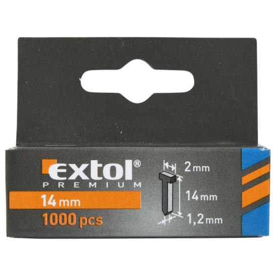 Klince, balenie 1000ks, 14mm, 2,0x0,52x1,2mm, EXTOL PREMIUM Klince, balenie 1000ks, 14mm, 2,0x0,52x1,2mm, EXTOL PREMIUM
