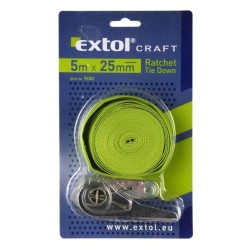 Račňový remienok, 25mmx5m, max. 150kg, EXTOL CRAFT Račňový remienok, 25mmx5m, max. 150kg, EXTOL CRAFT
