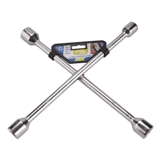 Krížový kľúč na kolesá, 17-19-21-23mm, EXTOL CRAFT