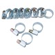 Hadicové svorky, balenie 10, 12-22 mm, pozinkované, EXTOL CRAFT Hadicové svorky, balenie 10, 12-22 mm, pozinkované, EXTOL CRAFT