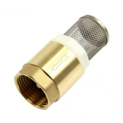 Spätný ventil - prísavný kôš mosadzný 1"