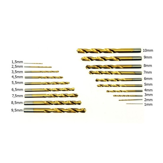 TITAN 170ks súprava železných vŕtačiek MAR-POL TITAN 170ks súprava železných vŕtačiek MAR-POL