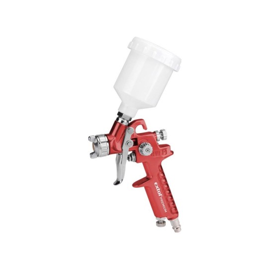 Striekacia pištoľ HVLP, 100ml, 2.1bar (0.21MPa), GG 100-08 EXTOL PREMIUM Striekacia pištoľ HVLP, 100ml, 2.1bar (0.21MPa), GG 100-08 EXTOL PREMIUM