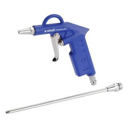Fúkacia pištoľ, max. práca. tlak 8 bar (0,8 MPa), 2 trysky (krátke a 21 cm), BP 210 EXTOL PREMIUM