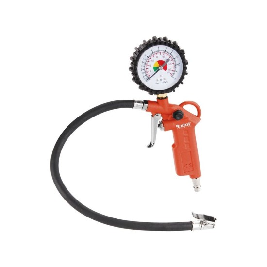 Fúkacia pištoľ s manometrom, 8bar, rýchlospojka, RP 120 EXTOL PREMIUM