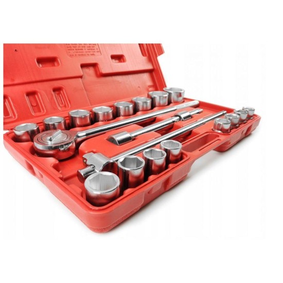 Sada nástrčných kľúčov 3/4 21ks 19-50mm šesťhran MAR-POL