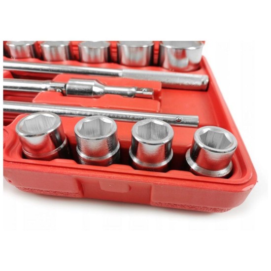 Sada nástrčných kľúčov 3/4 21ks 19-50mm šesťhran MAR-POL