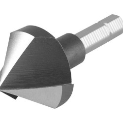 Kužeľové zahĺbenie 90°, Ø 25mm, 3-lamelová hlava, 1/4" šesťhranná montáž, HSS, EXTOL PREMIUM