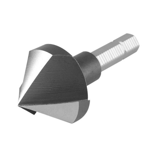 Kužeľové zahĺbenie 90°, Ø 25mm, 3-lamelová hlava, 1/4" šesťhranná montáž, HSS, EXTOL PREMIUM