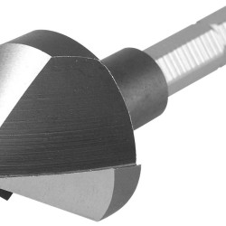 Kužeľové zahĺbenie 90°, Ø 25mm, 3-lamelová hlava, 1/4" šesťhranná montáž, HSS, EXTOL PREMIUM