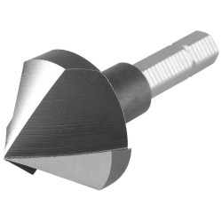 Kužeľové zahĺbenie 90°, Ø 25mm, 3-lamelová hlava, 1/4" šesťhranná montáž, HSS, EXTOL PREMIUM