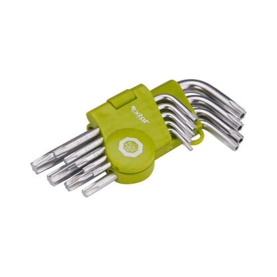 L-kľúče TORX krátke, sada 9ks EXTOL CRAFT