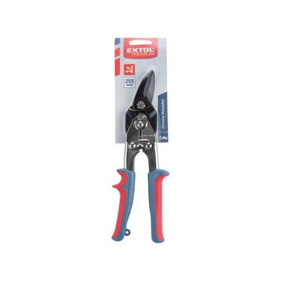 Nožnice na plech ALLPRO Gear, 255 mm, rovné a ľavé, CrMoV, EXTOL PREMIUM Nožnice na plech ALLPRO Gear, 255 mm, rovné a ľavé, CrMoV, EXTOL PREMIUM