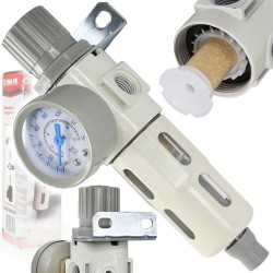 Regulátor tlaku s filtrom a manometrom 3/8" MAR-POL Regulátor tlaku s filtrom a manometrom 3/8" MAR-POL