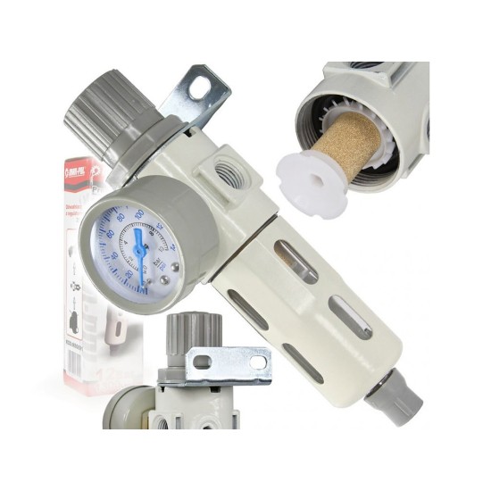 Regulátor tlaku s filtrom a manometrom 3/8" MAR-POL Regulátor tlaku s filtrom a manometrom 3/8" MAR-POL